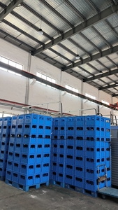 JOIN Caisse à bière en plastique robuste à 12 compartiments, avec trous de 85 mm, empilable, pour le transport de bouteilles d'eau, pour la logistique de brasserie et la circulation en gros - Product Image 3