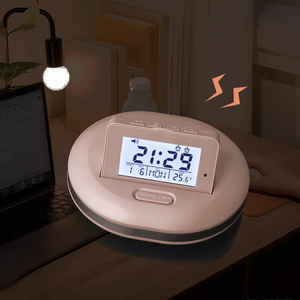Réveil de bureau vibrant créatif, électronique, avec écran LCD rétroéclairé, <span class=keywords><strong>calendrier</strong></span>, fonction snooze, compte <span class=keywords><strong>à</strong></span> rebours, température, pour étudiants, gros dormeurs, adultes - Product Image 6