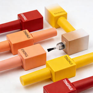 Flacon carré en verre de 10 ml pour huile à cuticules de luxe, personnalisable avec logo, flacon vide pour vernis à ongles. - Product Image 6