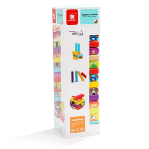 Juego de bloques apilables de madera para niños de 2 a 4 años, juguete educativo, juego de equilibrio - Product Image 4