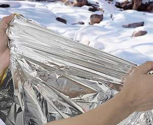 Couverture de survie pliable 210x160cm pour premiers secours, survie et sauvetage, couverture thermique d'urgence pour garder au chaud - Product Image 3