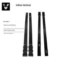 Sangle de plongée en acier inoxydable VDIVE pour la fixation de bouées de flottabilité et de lestes de plongée, avec boucle, VA-WEB Taiwan