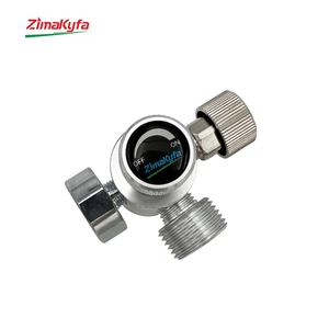 Adaptador de llenado de metal para sodas W21.8-14 a TR21-4, kit de conector para cilindro de gas CO2 con manómetro de 3KPSI y válvula de purga - Product Image 3
