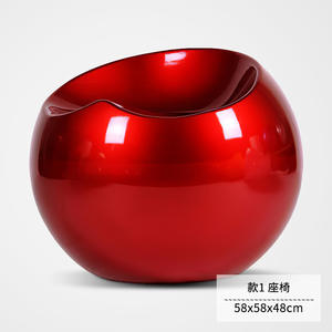 ชุดเก้าอี้พูดสำเนียงแอปเปิ้ลสำหรับห้องนั่งเล่นแบบโมเดิร์นโซฟาเดี่ยวสำหรับพักผ่อนกลางแจ้งเก้าอี้รอมีพลาสติกหรูหรา2ตัว - Product Image 5