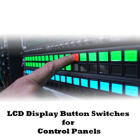 Afficheur LCD électronique LAKEVIEW 64x32 pixels avec interface SPI, rétroéclairage RVB programmable, bouton poussoir 1NO1NC, diffusion