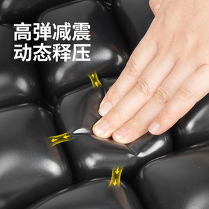 JFT เบาะรองนั่งมอเตอร์ไซค์ TPU แบบเป่าลม ดูดซับแรงกระแทก สีดำ 39x37 ซม - Product Image 2