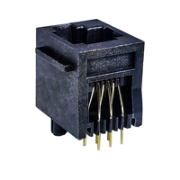 Nuevo enchufe de red completamente de plástico 1X1 6P6C CAT5E CAT6 CAT6A Terminal con hebilla de oreja izquierda Rj11 Conector Ethernet