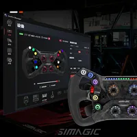 Volant de Course SIMAGIC GT Neo pour Simulateur de Jeu, Double Embrayage, Disque à Entraînement Direct, Nouveau Composite en Fibre de Carbone