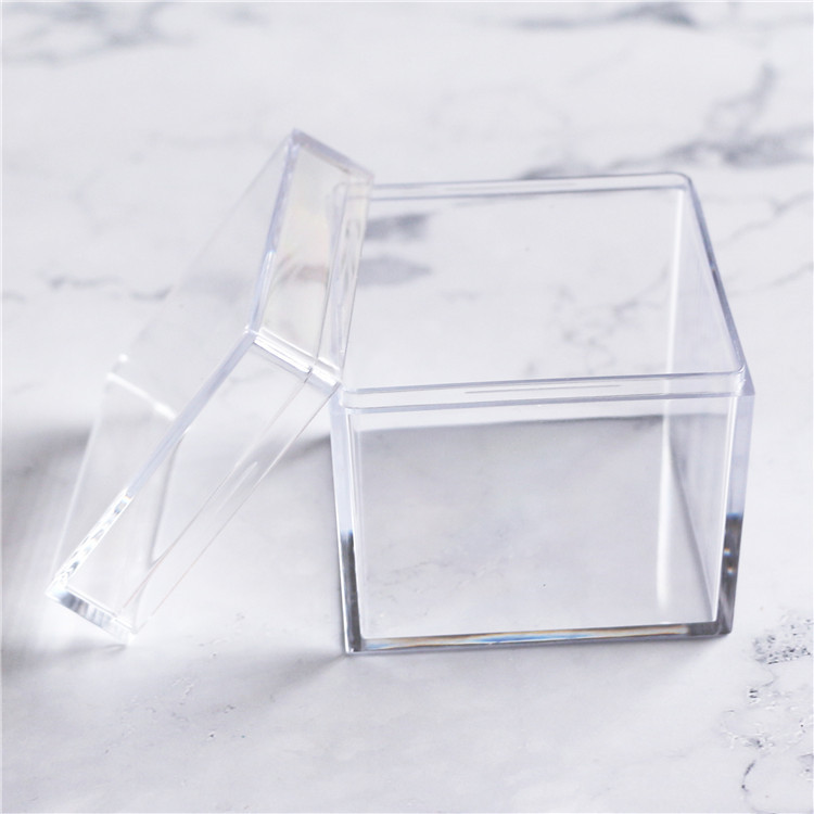 Personnalisé En Plastique Moulé Par Injection Boîte de Cadeau de Faveur Acrylique Boîte De Bonbons De Mariage