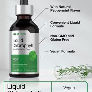 Suplemen Klorofil Cair - Vegan, Rasa Mint Alami, 2 FL OZ (59mL) Suplemen Diet Cair - Product Image 3