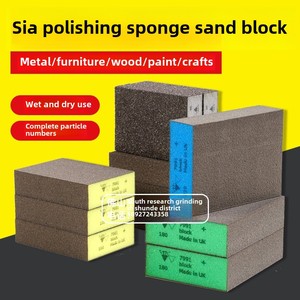Nhập khẩu Sia vuông <span class=keywords><strong>Sanding</strong></span> khối dual-sử dụng mài mòn cho ướt hoặc khô mài cho chế biến gỗ & đồ nội thất sơn - Product Image 2