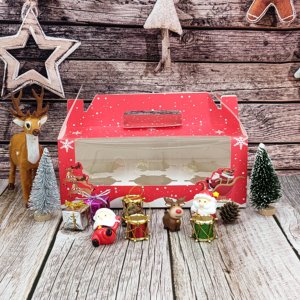Hộp Quà Tặng Bánh Cốc Giáng Sinh Logo Tùy Chỉnh Hộp <span class=keywords><strong>Pop</strong></span> Bánh Giáng Sinh Gấp Gọn Thân Thiện Với Môi Trường Có Cửa Sổ - Product Image 4