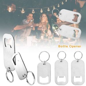 1PC Ouvre-bouteille en métal Simplicity Ouvre-bouteille portable Originalité <span class=keywords><strong>Porte</strong></span>-clés en argent - Product Image 4