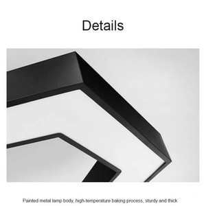 โคมไฟเพดาน LED รูปทรงหกเหลี่ยม พร้อมดีไซน์ที่ปรับแต่งได้สำหรับยิมและสำนักงาน - Product Image 6