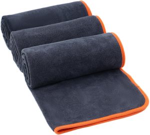 Serviette en microfibre à séchage rapide, tricotée, avec logo personnalisé, à poils longs et courts, pour le detailing automobile et la maison, vente en gros - Product Image 1