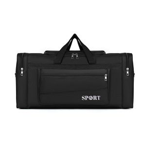 Oxford Cloth Waterproof Multifunctional Gym <b>Bag</b> Fashionable <b>Foldable</b> Handheld Travel Luggage Drawbar Zipper Crossbody Strap - Product Image 4