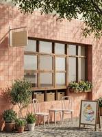 Carrelage carré en porcelaine mate de la série Palermo 125x125 mm, carrelage mural et de sol émaillé à facettes multiples aléatoires