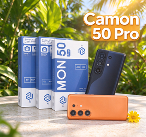 Camon 50 Pro 12GB+256GB, pantalla de alta definición de 7.3 pulgadas y 120Hz, cámara de 108MP, smartphone 5G con Android 15, batería de 7000mAh, 30W - Product Image 1