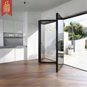 Pliable et élégant en aluminium et comme un rideau balcon de bureau à domicile bon prix portes en verre pliantes revendeurs au Royaume-Uni porte pliante - Product Image 3