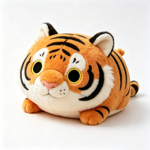 ตุ๊กตาเสืออ้วนกลมแบบกำหนดเอง ของขวัญตุ๊กตาเสือมงคลตามปีนักษัตรจีน - Product Image 2