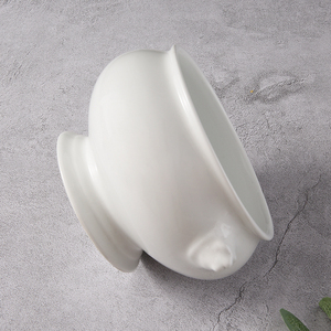 WEIYE الكلاسيكية كبيرة الحجم الخزف القدمين الأسد رئيس الأبيض الكبير سلطانية خزف للشوربة ل حساء البصل الفرنسي - Product Image 5