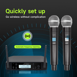 Sistema Microfonico Wireless GLXD4 Professionale per Performance da Palco a 2 Canali UHF Palmare Dinamico Headset Stile Portatile - Product Image 5