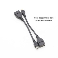 Adaptateur Type C Micro OTG vers USB 3.0 de haute qualité, câble adaptateur OTG Type C femelle vers USB mâle de 14 cm