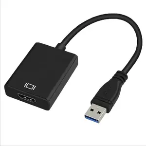 Adaptateur USB 1080 vers HD Portable, 3.0 P, 60HZ, câble convertisseur Audio-vidéo, compatible avec ordinateurs sous Windows 7 et 8/10, haute vitesse, 5 Gbps