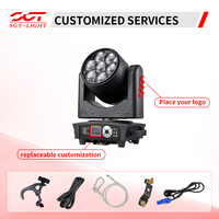 Prix direct usine Mini projecteur à tête mobile Bee Eyes 7*40W RGBW 4-en-1, contrôle par points, DMX512, température de couleur 2800K-8500K, angle 10-60°
