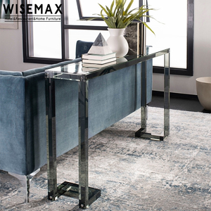 WISEMAX FURNITURE Nordic toletta mobili moderni in acrilico tavoli consolle in vetro di plastica acrilica trasparente per soggiorno - Product Image 6