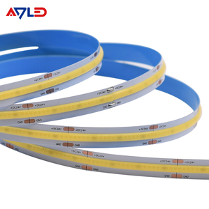 Mật độ cao thông minh <span class=keywords><strong>LED</strong></span> Strip ánh sáng 10mm Fob COB 12V 24V dotless 504 LEDs 2700K ấm trắng linh hoạt COB Strip ánh sáng 5m - Product Image 3