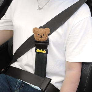 Soporte ajustable para cinturón de seguridad de coche de poliéster, posicionador DE SEGURIDAD DE VIAJE universal para niños, cubre hombros y cuello, cinturones de seguridad - Product Image 2