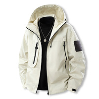 Chaqueta Softshell Delgada con Cremallera, Impermeable y Cortavientos, Deportiva, Casual, para Hombre, con Logotipo Personalizado en la Parte Delantera, para Invierno, Caza y Actividades al Aire Libre