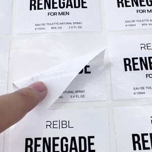 Etichette Adesive Personalizzate in PVC Impermeabili a Forma Oblunga, Etichette Private per Cosmetici, Oli Essenziali, Fragranze, Etichette per Vetro - Product Image 4