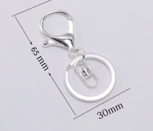 Hợp Kim Kẽm Bộ Móc Khóa Tôm Hùm Móc Cài Vàng Mạ Bạc Xoay Dây Xích 3 Chiếc Phong Cách Vintage Tặng Móc Khóa Phổ Biến - Product Image 2