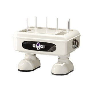 WiFi Router Storage <b>Box</b> Plastic Cartoon Multi Functional Organizer For Office Desk Cable Management - Product Image 4