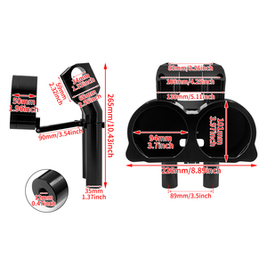 Soportes de Manillar Ajustables de Aluminio para Motocicleta Road Glide FLTRX 2015-2023 - Mejora/Adaptación de Alta Calidad - Product Image 4