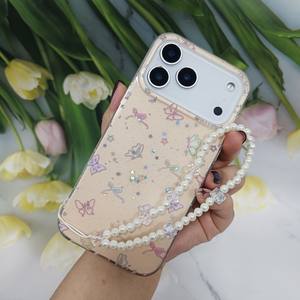 Custodia per Cellulare <span class=keywords><strong>Lilla</strong></span> per iPhone 6 7 11 12 13 14 15 16 17 Pro Max Air, Cover con Farfalle per Samsung A04E S25 S26 Ultra - Product Image 4