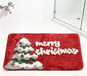 พรมเช็ดเท้าไมโครไฟเบอร์โพลีเอสเตอร์แบบทอสั่งทำขายส่ง OEM ซึมซับน้ำ แห้งเร็ว พร้อมแผ่นรองเมมโมรี่โฟม สำหรับห้องน้ำ - Product Image 2