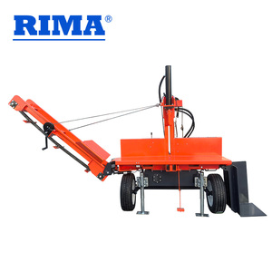 <span class=keywords><strong>Fendeuse</strong></span> de bûches industrielle RIMA avec élévateur hydraulique et convoyeur pivotant - Product Image 1