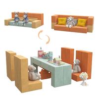 Canapé Château en Mousse Vision 2025 – Meilleure Vente, Écologique, Modulaire, Confortable, Pliable, Mobile, Multifonctionnel pour Enfants et Écoles