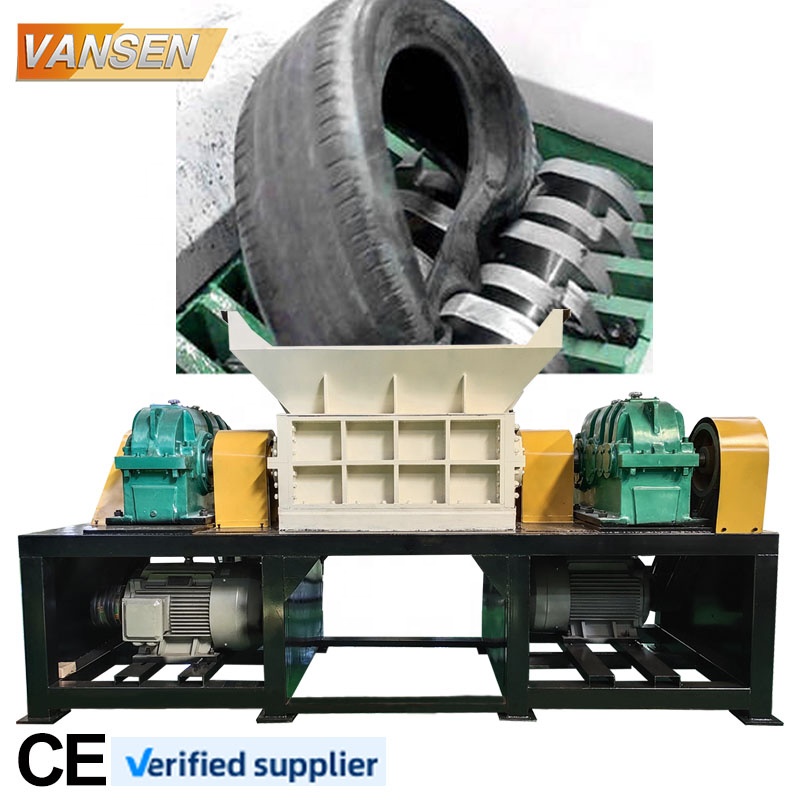 Промышленная сверхмощная измельчитель резины для переработки шин, измельчитель шин для грузовиков, радиальный измельчитель шин для производства крошечной резины