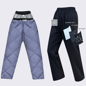 Ensemble imperméable <span class=keywords><strong>moto</strong></span> (veste et pantalon) en polyester avec doublure en coton, durable et coupe-vent, idéal pour la randonnée, les voyages et les activités de plein air - Product Image 4