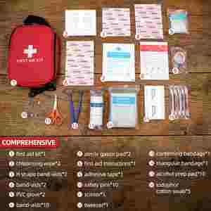 Trousse de premiers soins multifonctionnelle brodée Baiyuheng - Trousse de survie d'urgence pour une utilisation en extérieur, en voyage, à la maison, robuste et sûre - Product Image 3