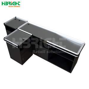 Vente en gros de comptoirs de caisse d'épicerie en acier de supermarché comptoirs de caisse à vendre - Product Image 4