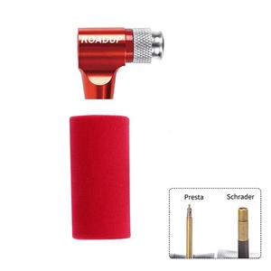 Pompe à <span class=keywords><strong>CO2</strong></span> portable en alliage d'aluminium pour vélo de <span class=keywords><strong>route</strong></span>, valve Presta et Schrader, mini-pompe à main <span class=keywords><strong>gonfleur</strong></span> - Product Image 3