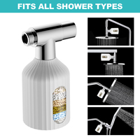 Vente à chaud en ligne de filtre Système de douche de pluie Filtre de douche personnalisable Filtre de pommeau de douche connecté avec vanne universelle à 3 voies