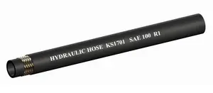 SAE100 Standard R1 R2 Steel Wire Hose High Pressure Temperature Resistant 1 Inch Hydraulic Oil Hose With Steel Wire Braids