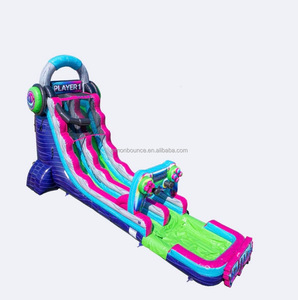 Tobogán Acuático Inflable de PVC Comercial <span class=keywords><strong>Personalizado</strong></span> de Fábrica con Piscina, Apto para Fiestas y Alquiler al Aire Libre para Niños y Adultos - Product Image 4
