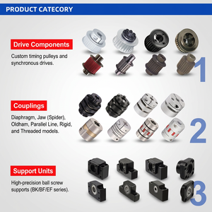 Acoplamiento <span class=keywords><strong>radial</strong></span> CHCA con <span class=keywords><strong>chavetero</strong></span> flexible, acoplador de <span class=keywords><strong>eje</strong></span> de aluminio tipo Oldham para motor paso a paso - Product Image 3